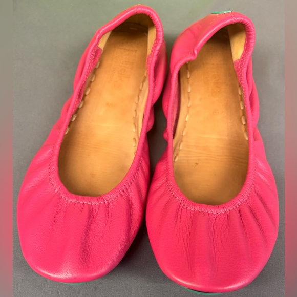 Tieks by Gavrieli Fuchsia Pink Leather Ballet Flats Women's Shoes Size 8 - Picture 1 of 10
